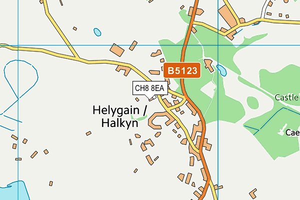 CH8 8EA map - OS VectorMap District (Ordnance Survey) CH8 8EA map - OS VectorMap District (Ordnance Survey)