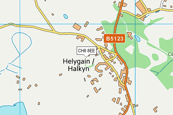 CH8 8EE map - OS VectorMap District (Ordnance Survey) CH8 8EE map - OS VectorMap District (Ordnance Survey)