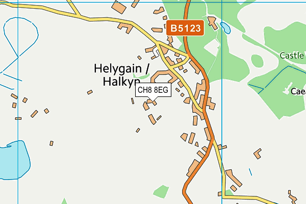 CH8 8EG map - OS VectorMap District (Ordnance Survey) CH8 8EG map - OS VectorMap District (Ordnance Survey)