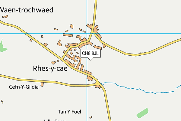 CH8 8JL map - OS VectorMap District (Ordnance Survey) CH8 8JL map - OS VectorMap District (Ordnance Survey)