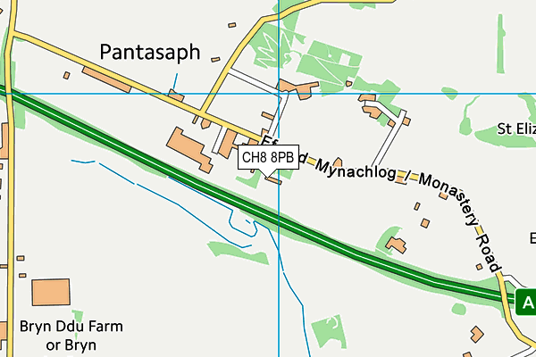 CH8 8PB map - OS VectorMap District (Ordnance Survey) CH8 8PB map - OS VectorMap District (Ordnance Survey)