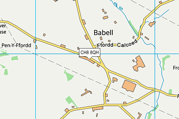 CH8 8QH map - OS VectorMap District (Ordnance Survey) CH8 8QH map - OS VectorMap District (Ordnance Survey)