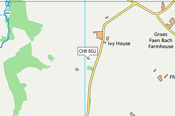 CH8 8QJ map - OS VectorMap District (Ordnance Survey) CH8 8QJ map - OS VectorMap District (Ordnance Survey)