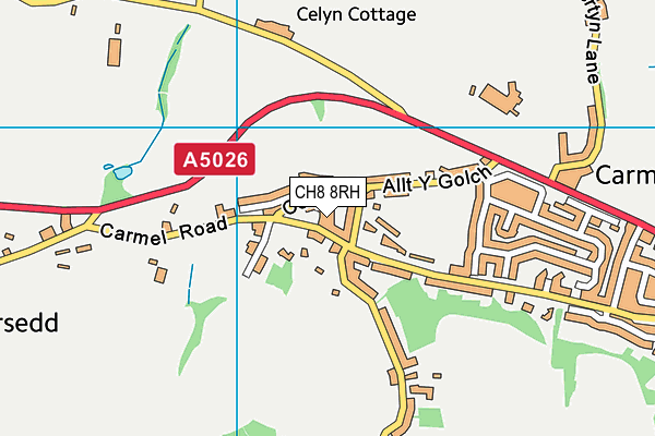 CH8 8RH map - OS VectorMap District (Ordnance Survey) CH8 8RH map - OS VectorMap District (Ordnance Survey)