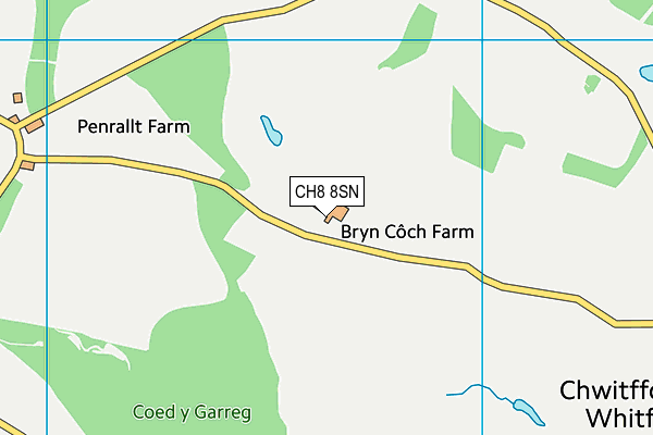 CH8 8SN map - OS VectorMap District (Ordnance Survey)