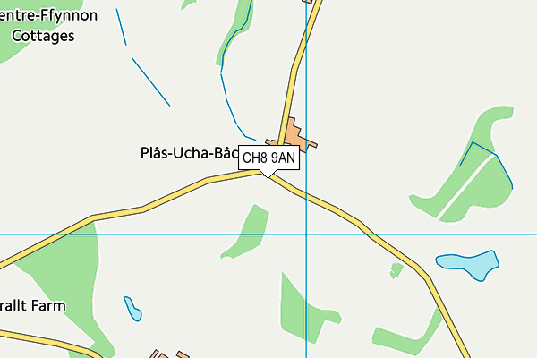 CH8 9AN map - OS VectorMap District (Ordnance Survey)
