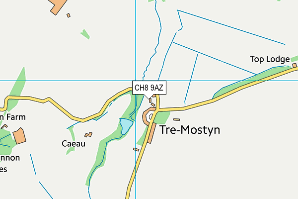 CH8 9AZ map - OS VectorMap District (Ordnance Survey) CH8 9AZ map - OS VectorMap District (Ordnance Survey)