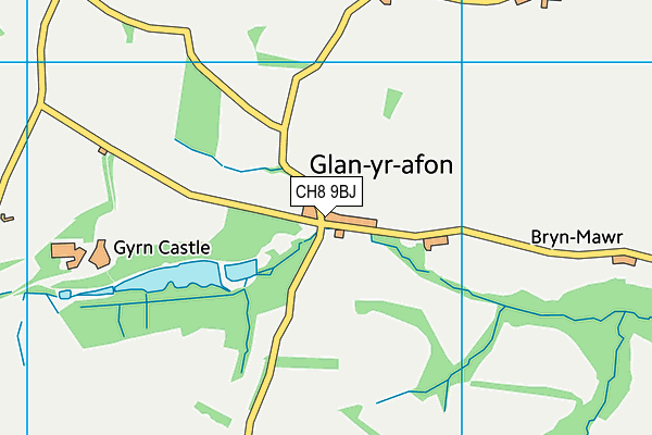 CH8 9BJ map - OS VectorMap District (Ordnance Survey) CH8 9BJ map - OS VectorMap District (Ordnance Survey)