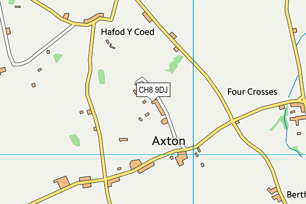 CH8 9DJ map - OS VectorMap District (Ordnance Survey) CH8 9DJ map - OS VectorMap District (Ordnance Survey)