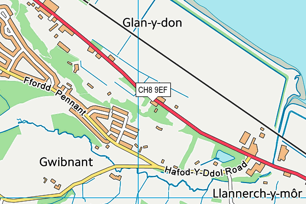 CH8 9EF map - OS VectorMap District (Ordnance Survey) CH8 9EF map - OS VectorMap District (Ordnance Survey)