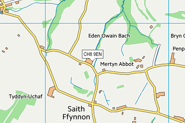 CH8 9EN map - OS VectorMap District (Ordnance Survey) CH8 9EN map - OS VectorMap District (Ordnance Survey)