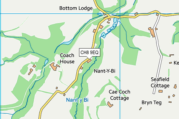 CH8 9EQ map - OS VectorMap District (Ordnance Survey) CH8 9EQ map - OS VectorMap District (Ordnance Survey)