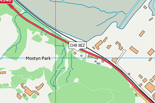 CH8 9EZ map - OS VectorMap District (Ordnance Survey) CH8 9EZ map - OS VectorMap District (Ordnance Survey)