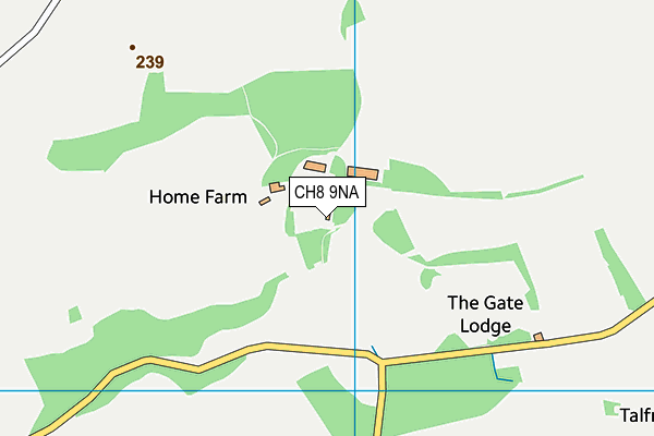 CH8 9NA map - OS VectorMap District (Ordnance Survey) CH8 9NA map - OS VectorMap District (Ordnance Survey)