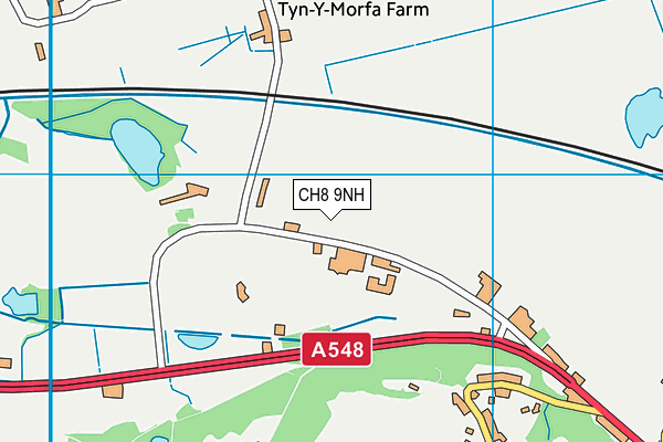 CH8 9NH map - OS VectorMap District (Ordnance Survey) CH8 9NH map - OS VectorMap District (Ordnance Survey)