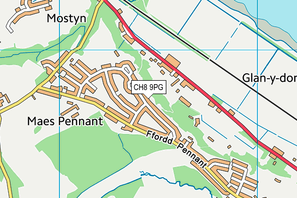 CH8 9PG map - OS VectorMap District (Ordnance Survey) CH8 9PG map - OS VectorMap District (Ordnance Survey)