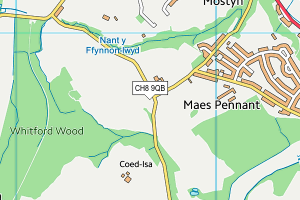 CH8 9QB map - OS VectorMap District (Ordnance Survey) CH8 9QB map - OS VectorMap District (Ordnance Survey)