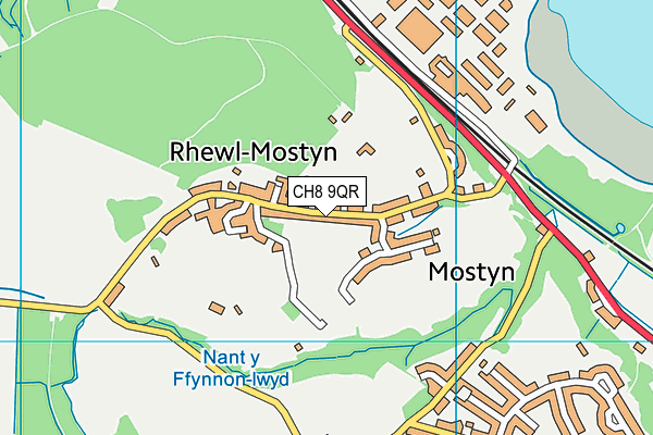 CH8 9QR map - OS VectorMap District (Ordnance Survey) CH8 9QR map - OS VectorMap District (Ordnance Survey)