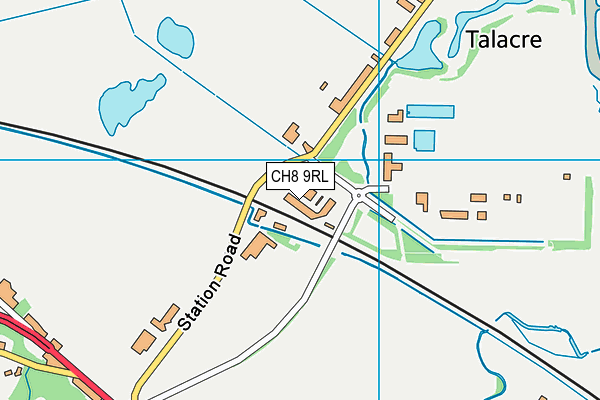 CH8 9RL map - OS VectorMap District (Ordnance Survey) CH8 9RL map - OS VectorMap District (Ordnance Survey)