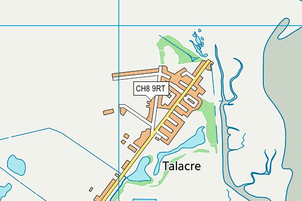 CH8 9RT map - OS VectorMap District (Ordnance Survey)