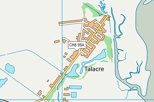 CH8 9SA map - OS VectorMap District (Ordnance Survey) CH8 9SA map - OS VectorMap District (Ordnance Survey)
