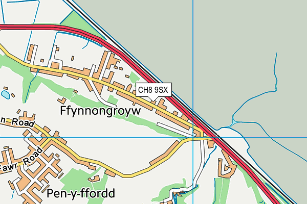 CH8 9SX map - OS VectorMap District (Ordnance Survey) CH8 9SX map - OS VectorMap District (Ordnance Survey)