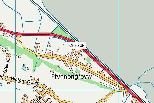 CH8 9UN map - OS VectorMap District (Ordnance Survey) CH8 9UN map - OS VectorMap District (Ordnance Survey)