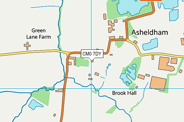CM0 7DY map - OS VectorMap District (Ordnance Survey) CM0 7DY map - OS VectorMap District (Ordnance Survey)