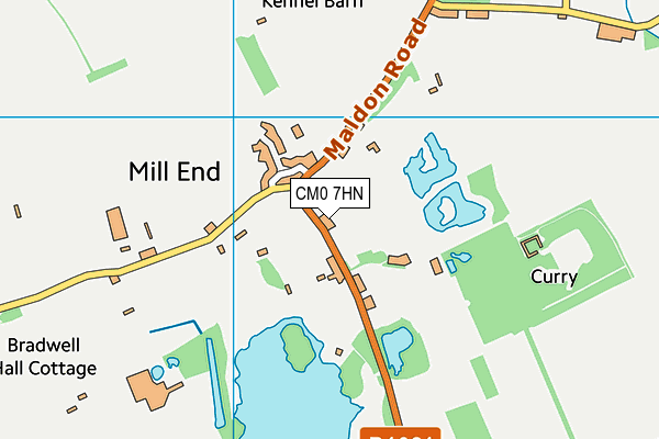 CM0 7HN map - OS VectorMap District (Ordnance Survey) CM0 7HN map - OS VectorMap District (Ordnance Survey)