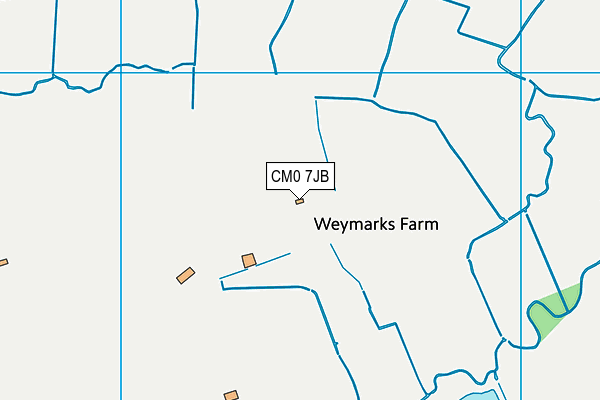 CM0 7JB map - OS VectorMap District (Ordnance Survey) CM0 7JB map - OS VectorMap District (Ordnance Survey)