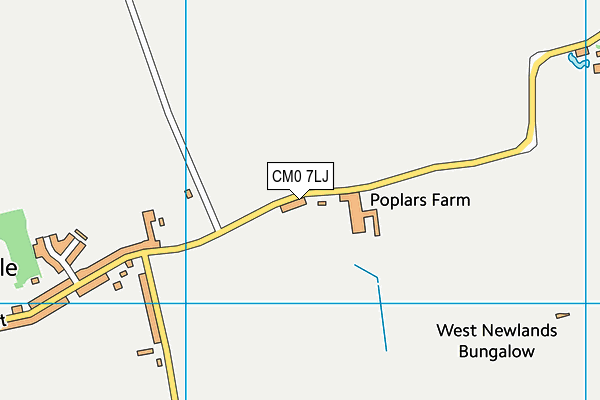 CM0 7LJ map - OS VectorMap District (Ordnance Survey) CM0 7LJ map - OS VectorMap District (Ordnance Survey)