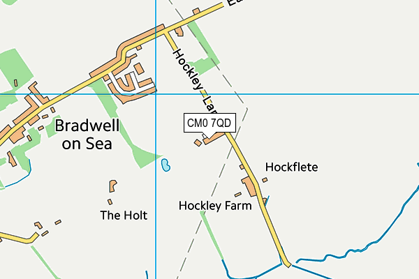 CM0 7QD map - OS VectorMap District (Ordnance Survey)