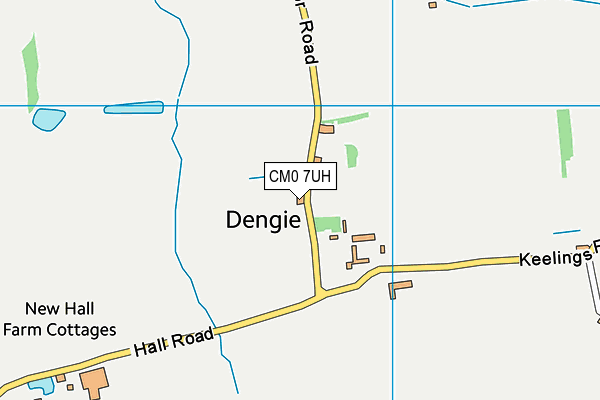 CM0 7UH map - OS VectorMap District (Ordnance Survey) CM0 7UH map - OS VectorMap District (Ordnance Survey)