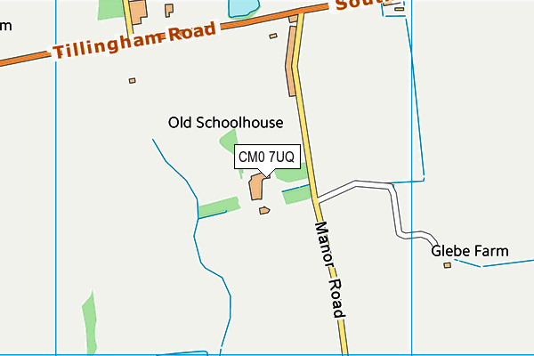 CM0 7UQ map - OS VectorMap District (Ordnance Survey) CM0 7UQ map - OS VectorMap District (Ordnance Survey)