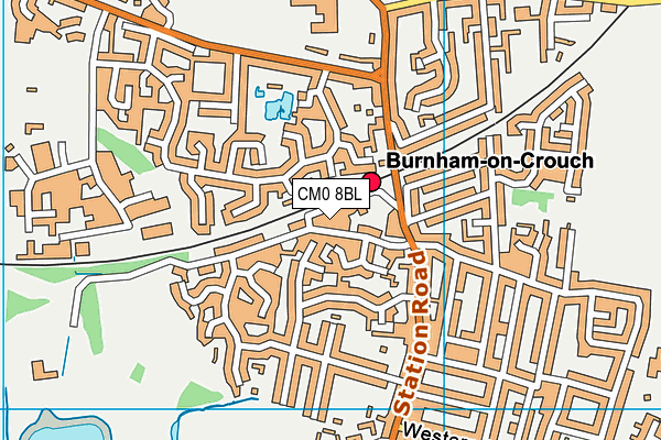 CM0 8BL map - OS VectorMap District (Ordnance Survey) CM0 8BL map - OS VectorMap District (Ordnance Survey)