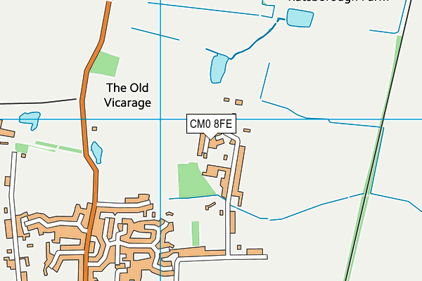 CM0 8FE map - OS VectorMap District (Ordnance Survey) CM0 8FE map - OS VectorMap District (Ordnance Survey)