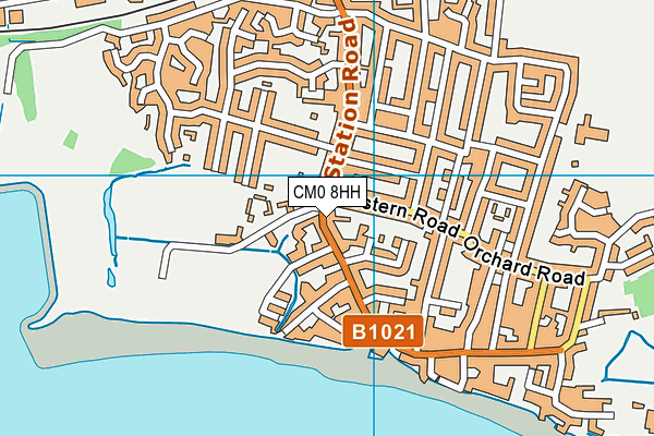 CM0 8HH map - OS VectorMap District (Ordnance Survey) CM0 8HH map - OS VectorMap District (Ordnance Survey)