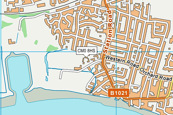 CM0 8HS map - OS VectorMap District (Ordnance Survey) CM0 8HS map - OS VectorMap District (Ordnance Survey)