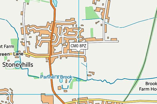 CM0 8PZ map - OS VectorMap District (Ordnance Survey) CM0 8PZ map - OS VectorMap District (Ordnance Survey)