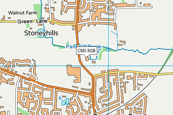 CM0 8QB map - OS VectorMap District (Ordnance Survey) CM0 8QB map - OS VectorMap District (Ordnance Survey)