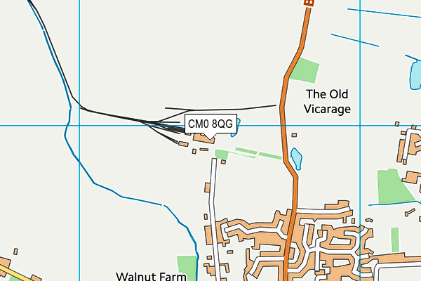 CM0 8QG map - OS VectorMap District (Ordnance Survey)