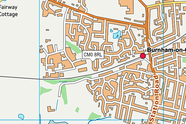 CM0 8RL map - OS VectorMap District (Ordnance Survey) CM0 8RL map - OS VectorMap District (Ordnance Survey)