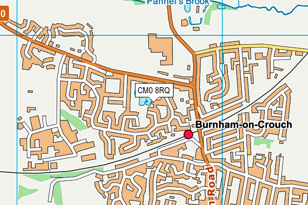 CM0 8RQ map - OS VectorMap District (Ordnance Survey) CM0 8RQ map - OS VectorMap District (Ordnance Survey)