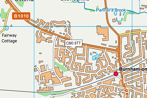 CM0 8TT map - OS VectorMap District (Ordnance Survey) CM0 8TT map - OS VectorMap District (Ordnance Survey)