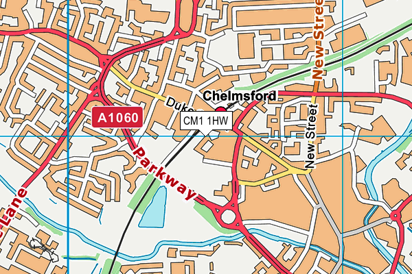 CM1 1HW map - OS VectorMap District (Ordnance Survey) CM1 1HW map - OS VectorMap District (Ordnance Survey)