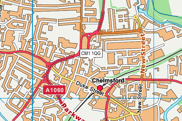 CM1 1QG map - OS VectorMap District (Ordnance Survey) CM1 1QG map - OS VectorMap District (Ordnance Survey)