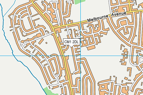 CM1 2DL map - OS VectorMap District (Ordnance Survey) CM1 2DL map - OS VectorMap District (Ordnance Survey)