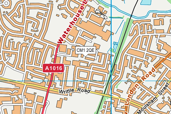 CM1 2QE map - OS VectorMap District (Ordnance Survey) CM1 2QE map - OS VectorMap District (Ordnance Survey)