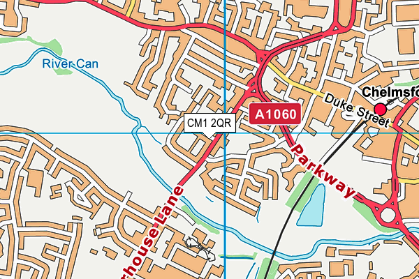 CM1 2QR map - OS VectorMap District (Ordnance Survey) CM1 2QR map - OS VectorMap District (Ordnance Survey)