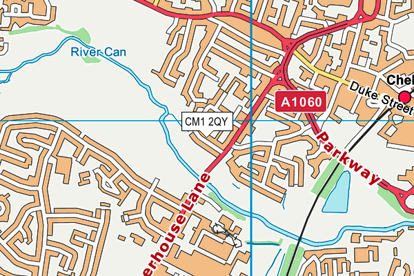 CM1 2QY map - OS VectorMap District (Ordnance Survey) CM1 2QY map - OS VectorMap District (Ordnance Survey)